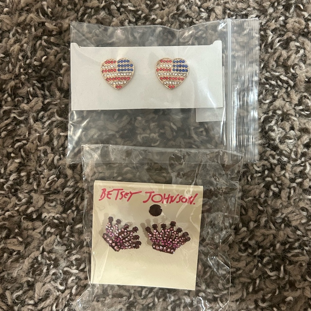 New Betsey Johnson Earring Bundle
